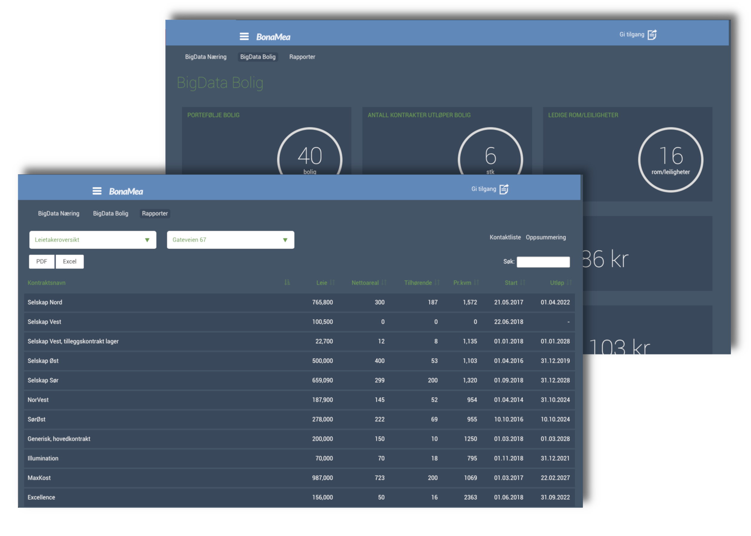 forvaltning screenshot